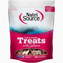 Nutrisource Soft &amp; Tender Dog Treats Salmon 6 oz