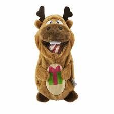Outward Hound~ Holiday Ball Hogz Reindeer Barn