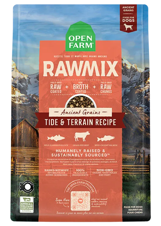 Open Farm Ancient Grains Rawmix Tide Terr 20lb