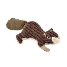 Tall Tails Dog Plush Squeaker Squirrel Brown 12"