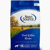 NutriSource Adult Trout &amp; Rice Dog Food