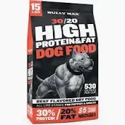 Bully Max High Performance Dog Food  Beef 30/20