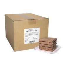 Steve's Real Food Dog Frozen Pork Patties Bulk 20 lb