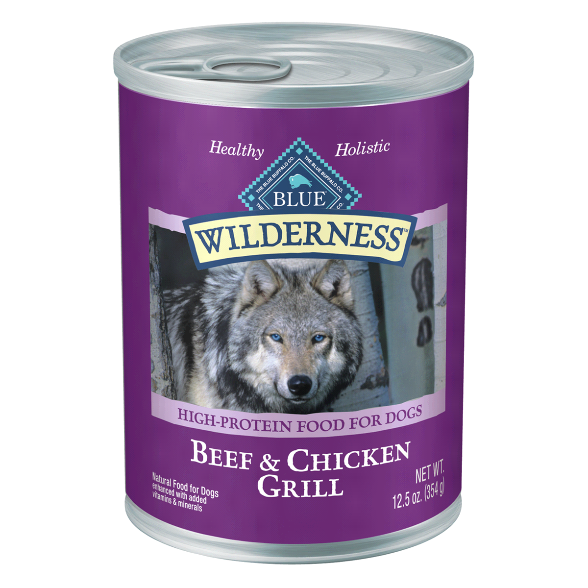 Blue Buffalo Wilderness Beef Chicken Grill Dog Can