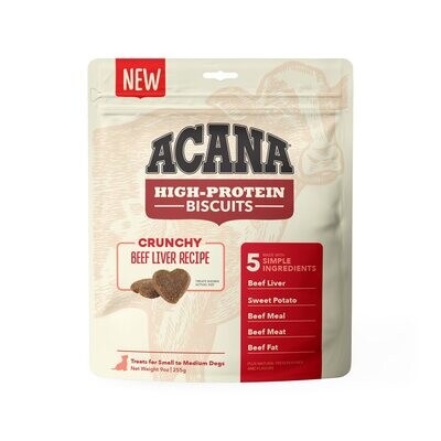 Acana Beef Liver Small Treat 9oz Crunchy Biscuits