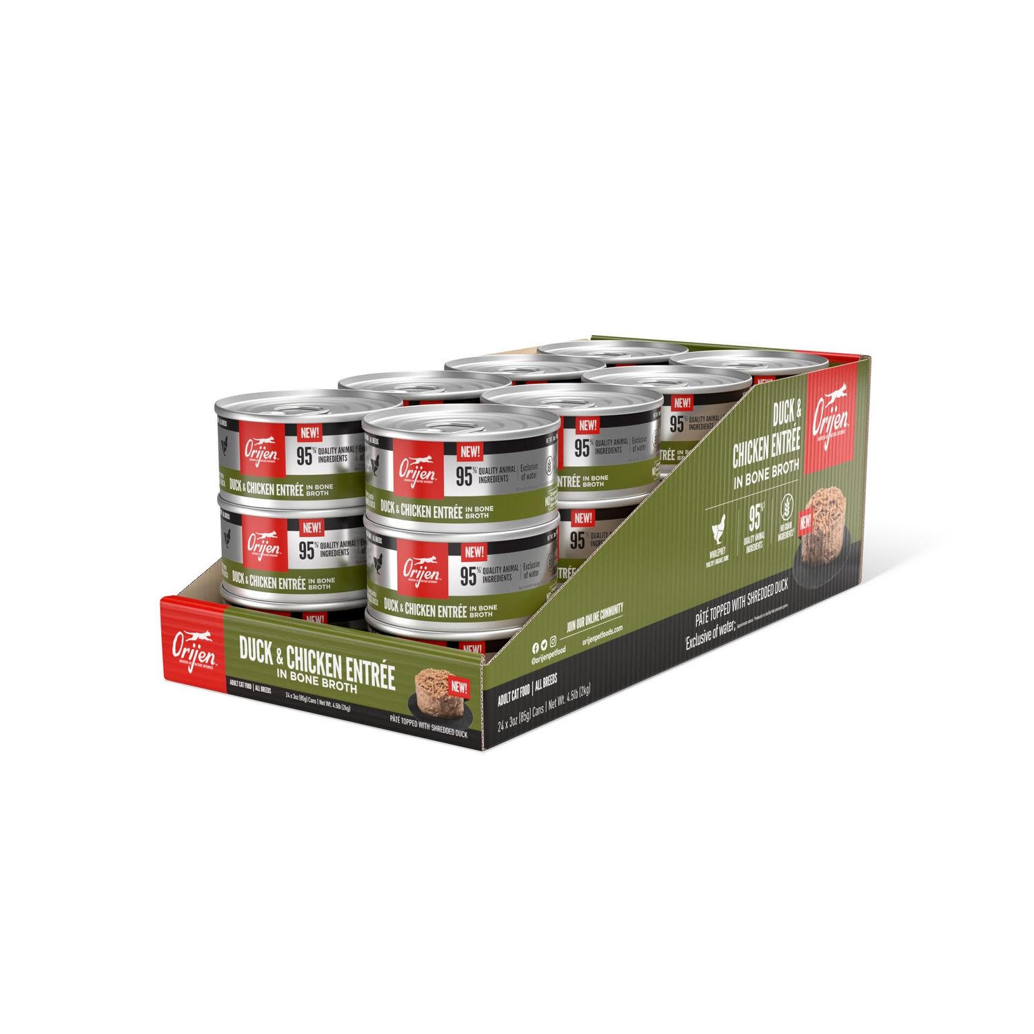 Orijen Duck &amp; Chicken Entre Broth 3 oz - 24 pack
