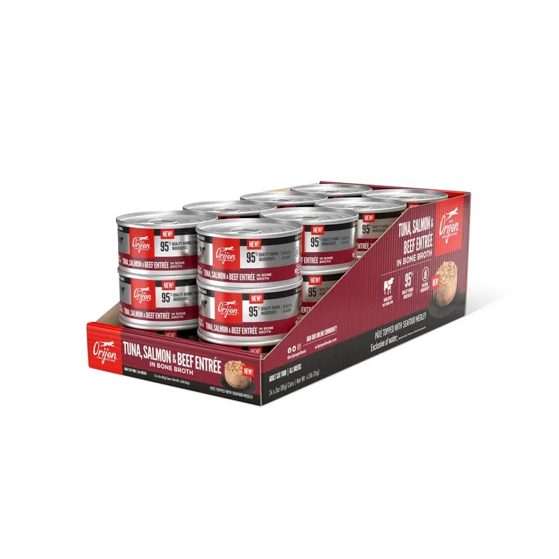 Orijen Tuna/Salmon/Beef Broth 3 oz - 24 pack