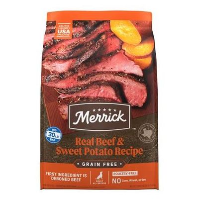 Merrick GF Texas Beef &amp; Sweet Potato Dog Food 30 lb