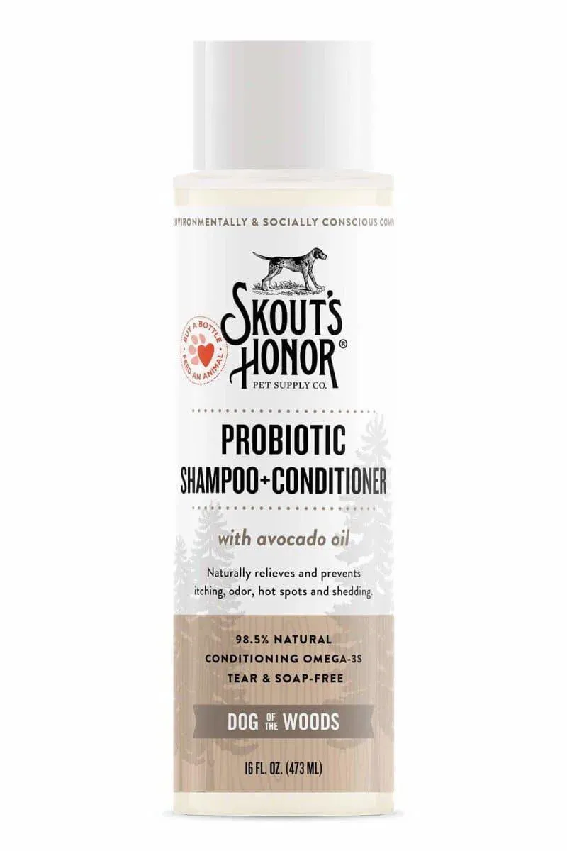 SKOUT'S HONOR: Probiotic Shampoo + Conditioner for a Healthier Skin and Coat - Dog of the Woods, 16 oz.