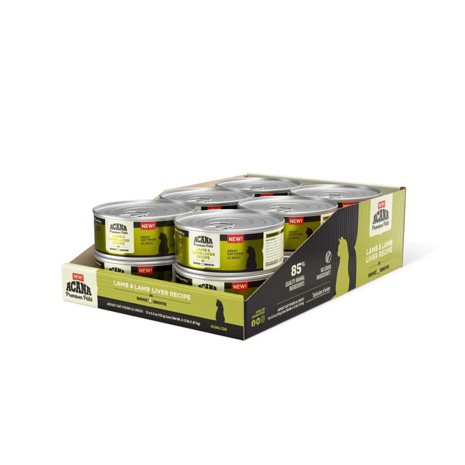 Acana Cat Lamb &amp; Lamb Liver Case 12/5.5 oz 