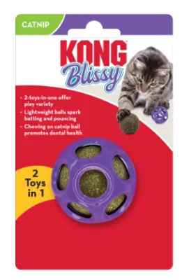 Kong Blissy Moon Ball with Paw Ball Catnip Cat Toy