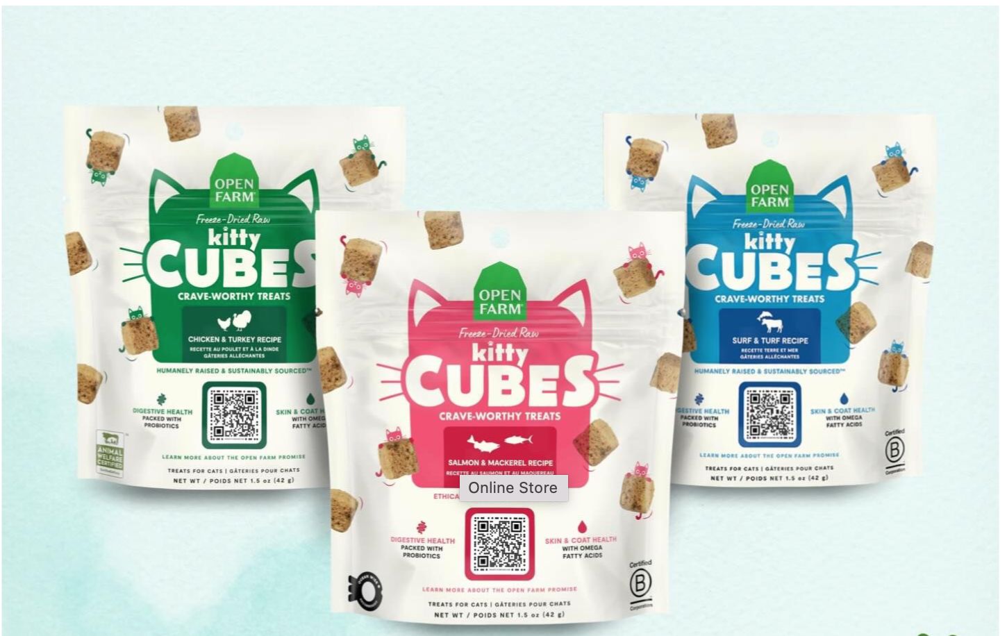 Open Farm Cat FD Cubes 1.5oz