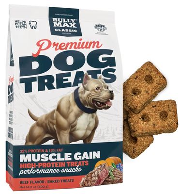Bully Max Classic Premium High-Protein Beef Dog Treats 14.11oz