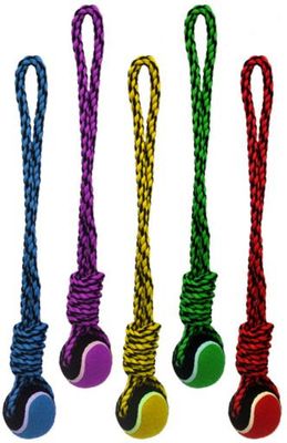 Multipet Nuts for Knots Rope Tug Tennis Ball 20in