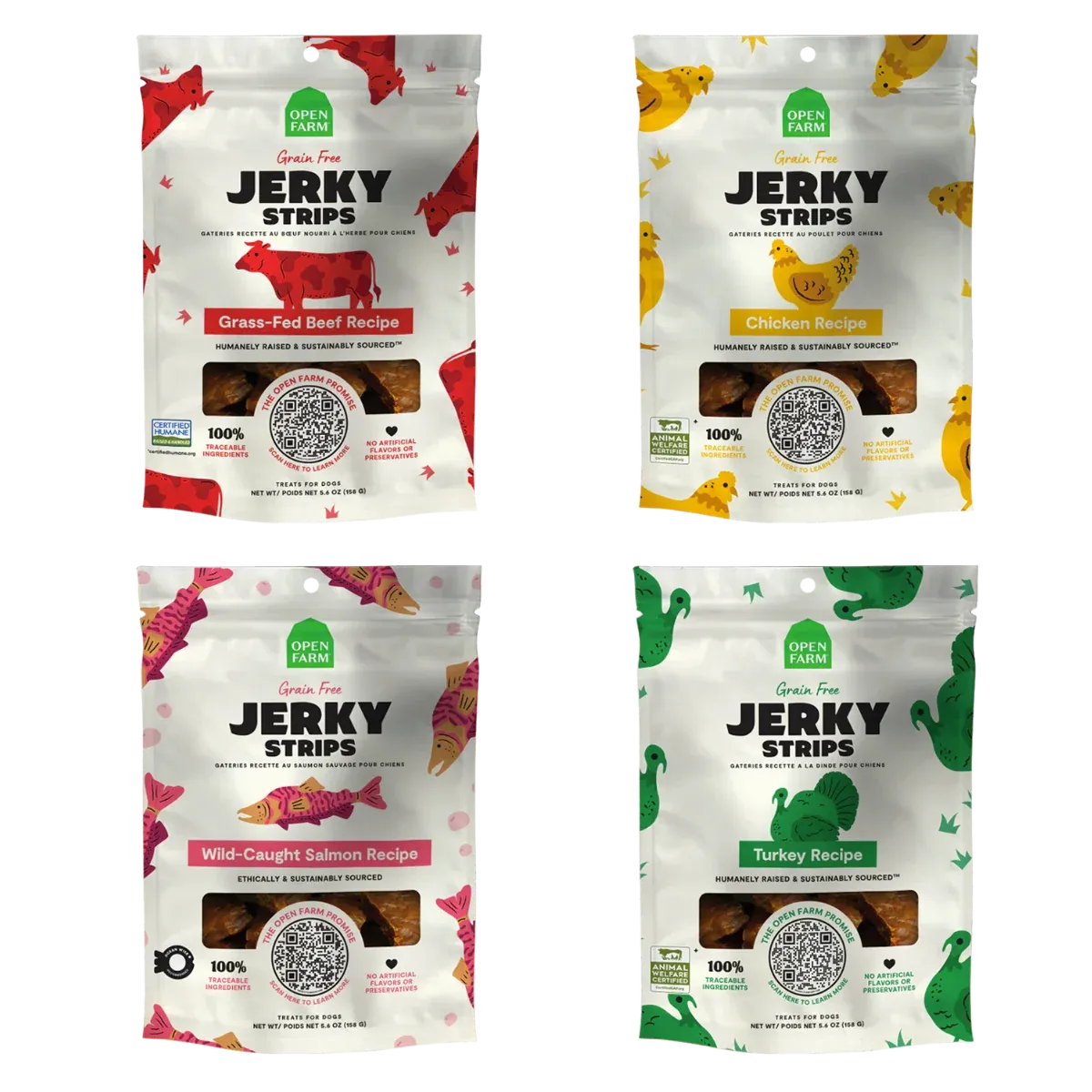 Open Farm Grain Free Jerky Strips 5.6oz