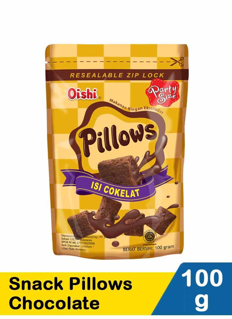 Oishi Pillows Chocolate Filled 100g