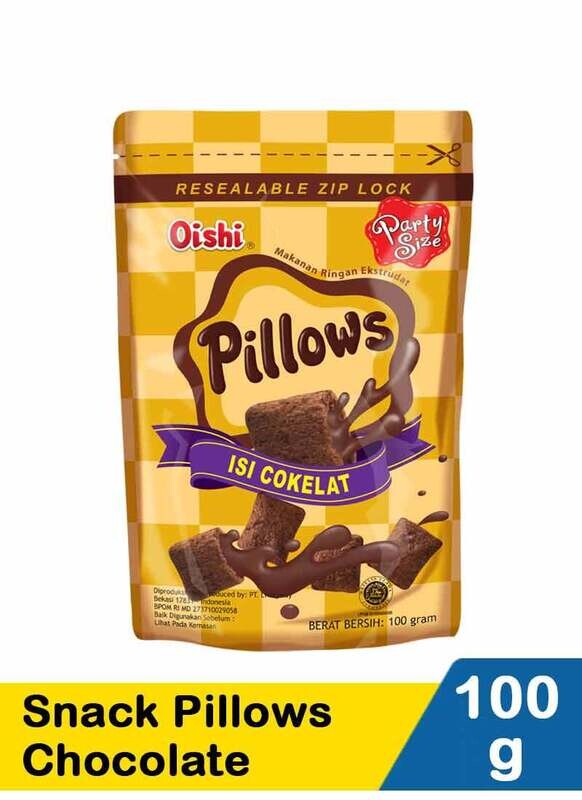 Oishi Pillows Chocolate Filled 100g
