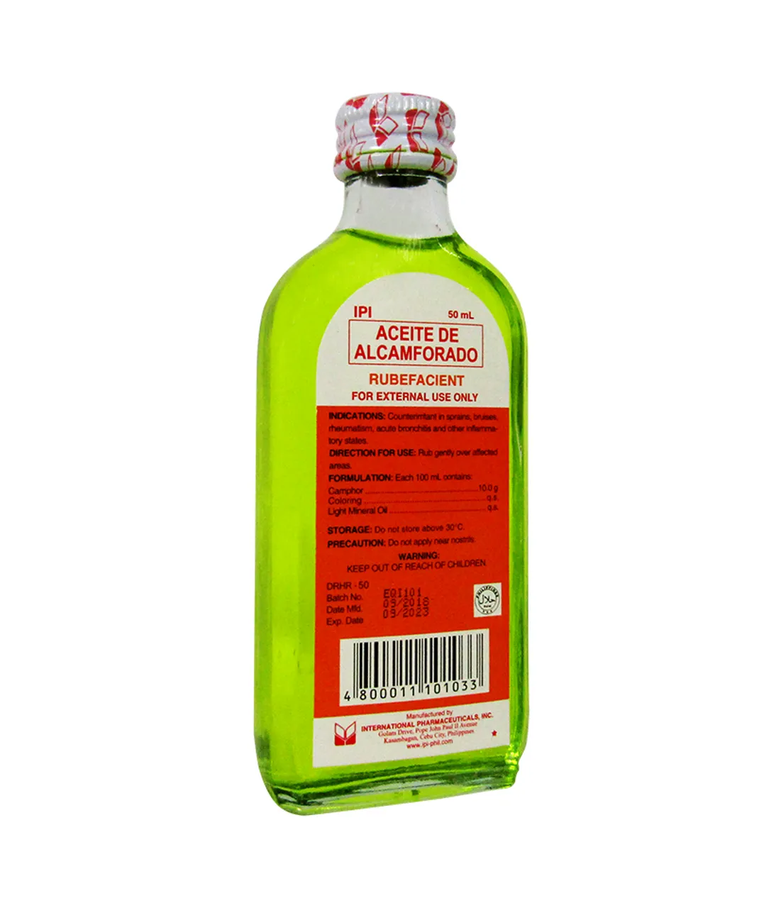 Aceite de Alcamforado 50 ml | PinoyNZTrading