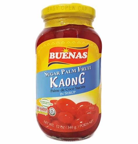 Buenas Kaong (Red) in Syrup 340g | PinoyNZTrading