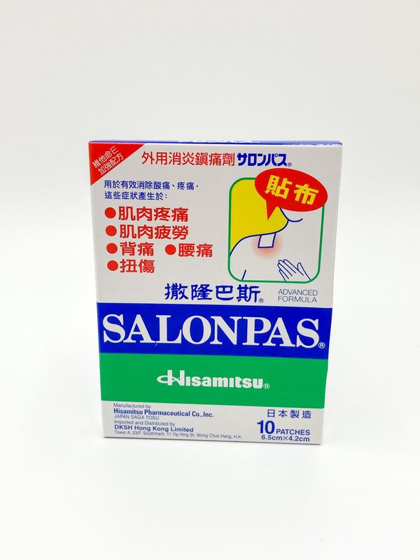 Hisamitsu Salonpas 10 Patches 6.5cmx4.2cm | PinoyNZTrading