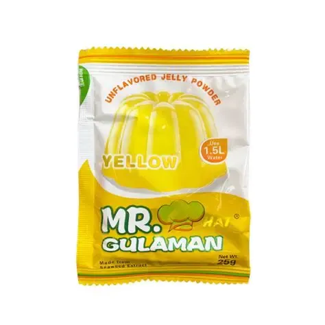 Mr Gulaman Yellow Unflavoured Jelly Powder 25g | PinoyNZTrading