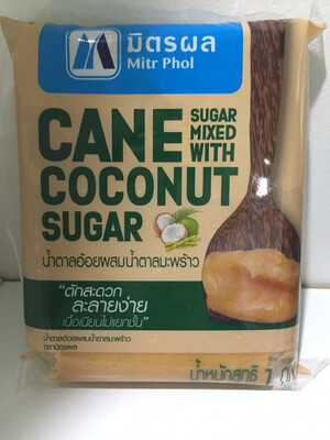 Coconut Sugar Mixed With Cane Sugar MITR PHOL (น้ำตาลปี๊บ จากนำ้ตาลอ้อย ผสมน้ำตาลมะพร้าว ตรามิตรผล) 1 KG