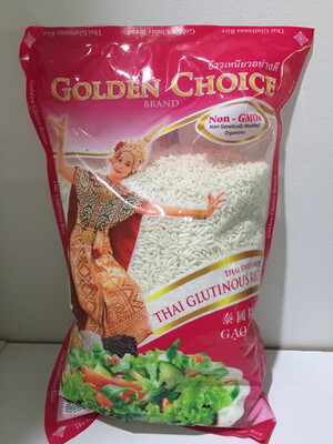 Glutinous Rice GOLDEN CHOICE (ข้าวเหนียวขาวอย่างดี ตราโกลเด้นช้อยส์) 1 KG
