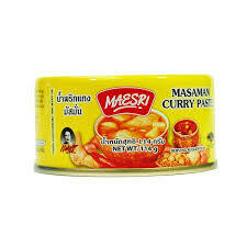 Thai Masaman Curry Paste MAESRI (น้ำพริกแกงมัสมั่น ตราแม่ศรี) 114g.