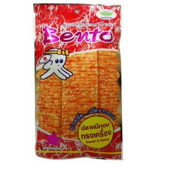 BENTO Seafood Snack Sweet &amp; Spicy flavour #Red(ซีฟู้ดสแน็คทรงเครื่องซองแดง ตราเบนโตะ) 20g.