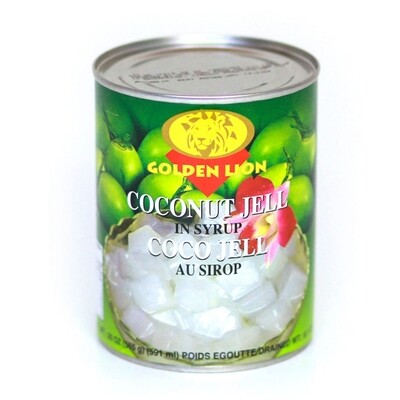 Coconut Jelly in Syrup, GOLDEN CHOICE (วุ้นมะพร้าว ตราโกลเด้นชอยส์) 565g