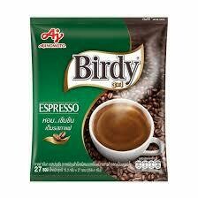 BIRDY Instant Coffee Espresso 3 in 1 (กาแฟสำเร็จรูป เอสเปรสโซ่ 3in1 ขนาด 27 ซอง ตราเบอร์ดี้) 27 Sachets x 15.5g