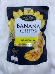 Banana Chips with Butter JIRAPORN (กล้วยอบเนย ตราจิราพร) 80g