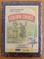 Black Glutinous Rice GOLDEN CHOICE (ข้าวเหนียวดำ ตราโกลเด้นชอยส์) 1kg.