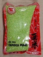 Tapioca Pearl Green Small RED DRAGO (เม็ดสาคูเล็ก สีเขียว ตรามังกรแดง) 400g.