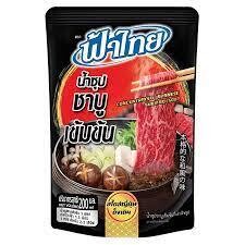 Fa Thai Concetrated Japaneses Sukiyaki Soup (น้ำซุปชาบูเข้มข้น สไตล์ญี่ปุ่นดั้งเดิม ตราฟ้าไทย ฮอทพอท) 200ml.