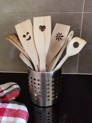 Spatule "Coeur" avec texte