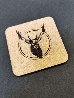 6 Sous-verres "Cerf"