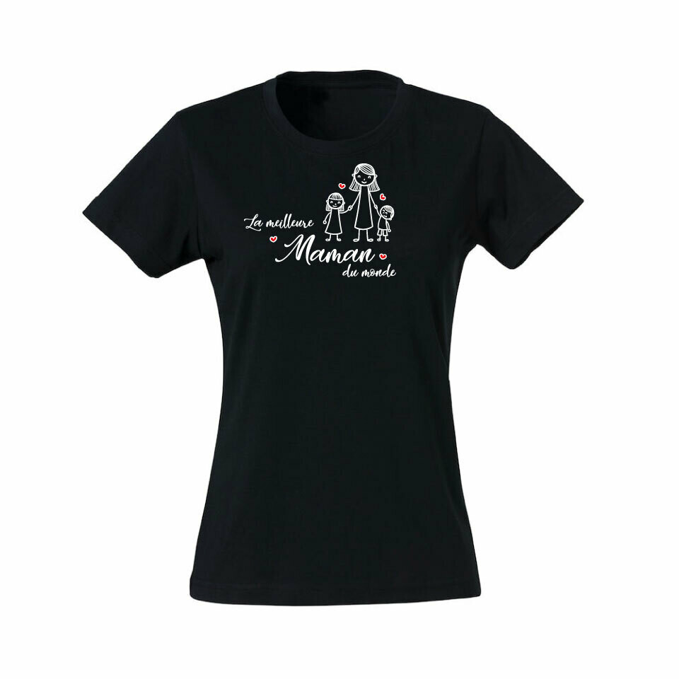 La meilleure maman du monde, Taille: Noir, Position: Devant