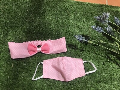 Diadema y mascarilla a juego pack