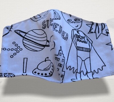 Mascarilla infantil personalizable + rotuladores