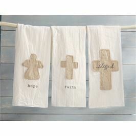 Mud Pie Faith Cross Cotton Towel