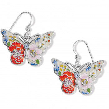 Brighton JA7743 Blossom Hill Butterfly French Wire Earrings