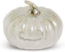 KKI 7" Transparent Glass Pumpkin Cloche