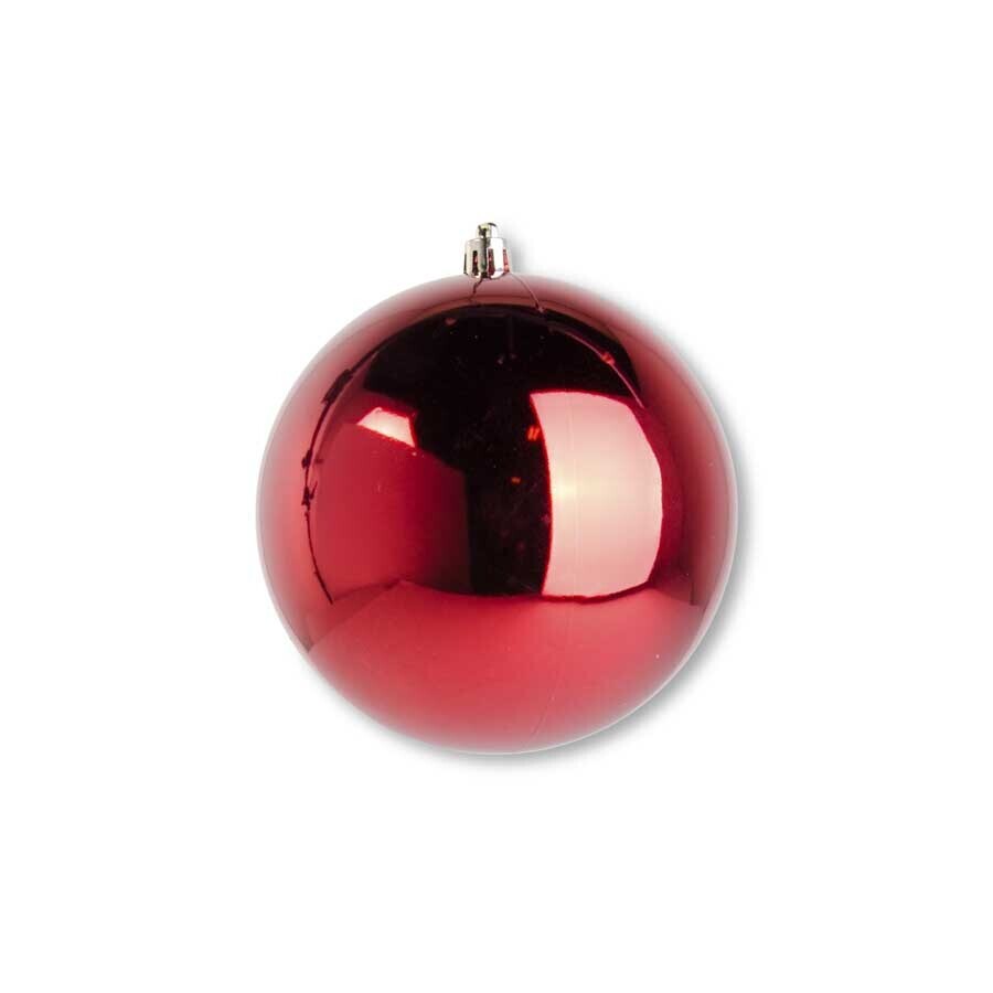 KKI Red Shiny Shatterproof Round Ornament