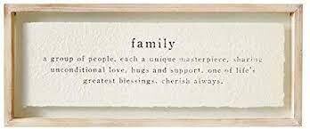 MP Family Definition Glass Plaque