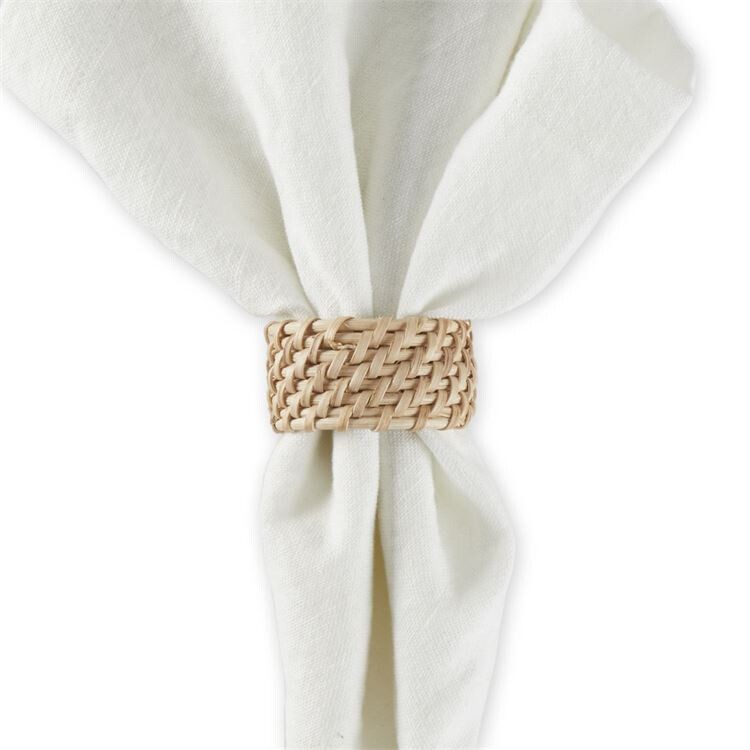 Tableau Woven Cane Napkin Ring