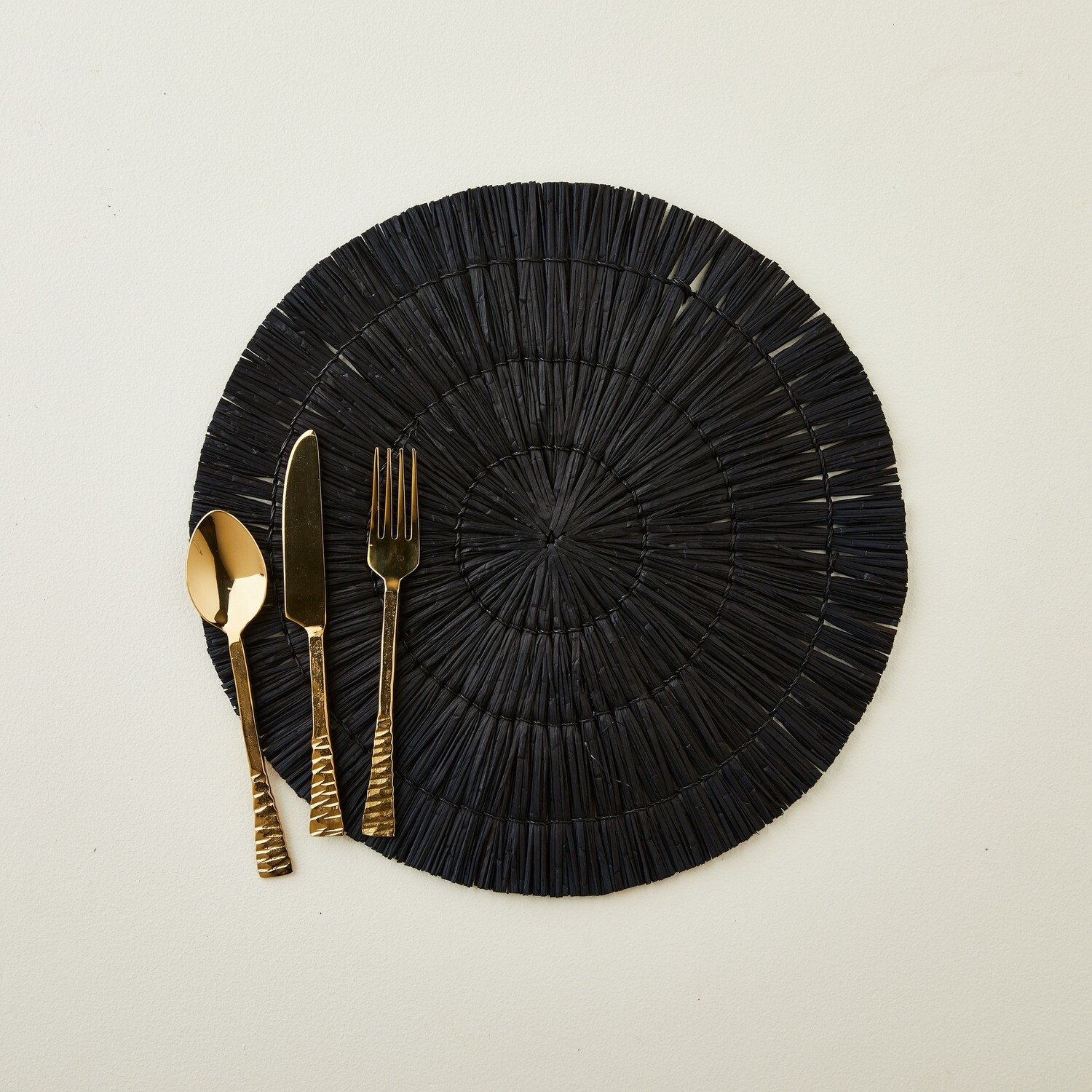 Tableau Straw Placemat Blk