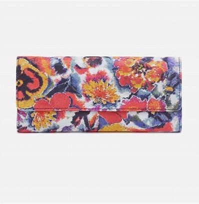 Hobo Jill Large Trifold Poppy Floral