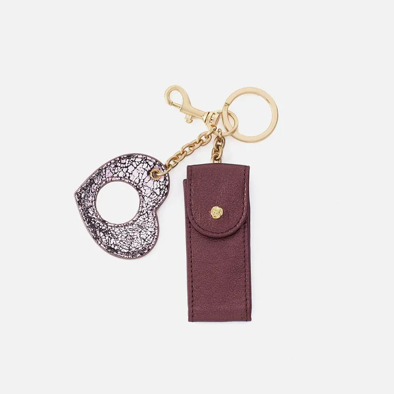 Hobo Lipstick Keychain Frosted Plum