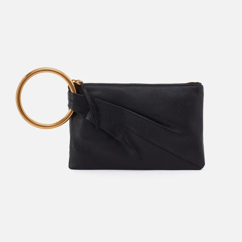 Hobo Sheila Hard Ring Clutch Black